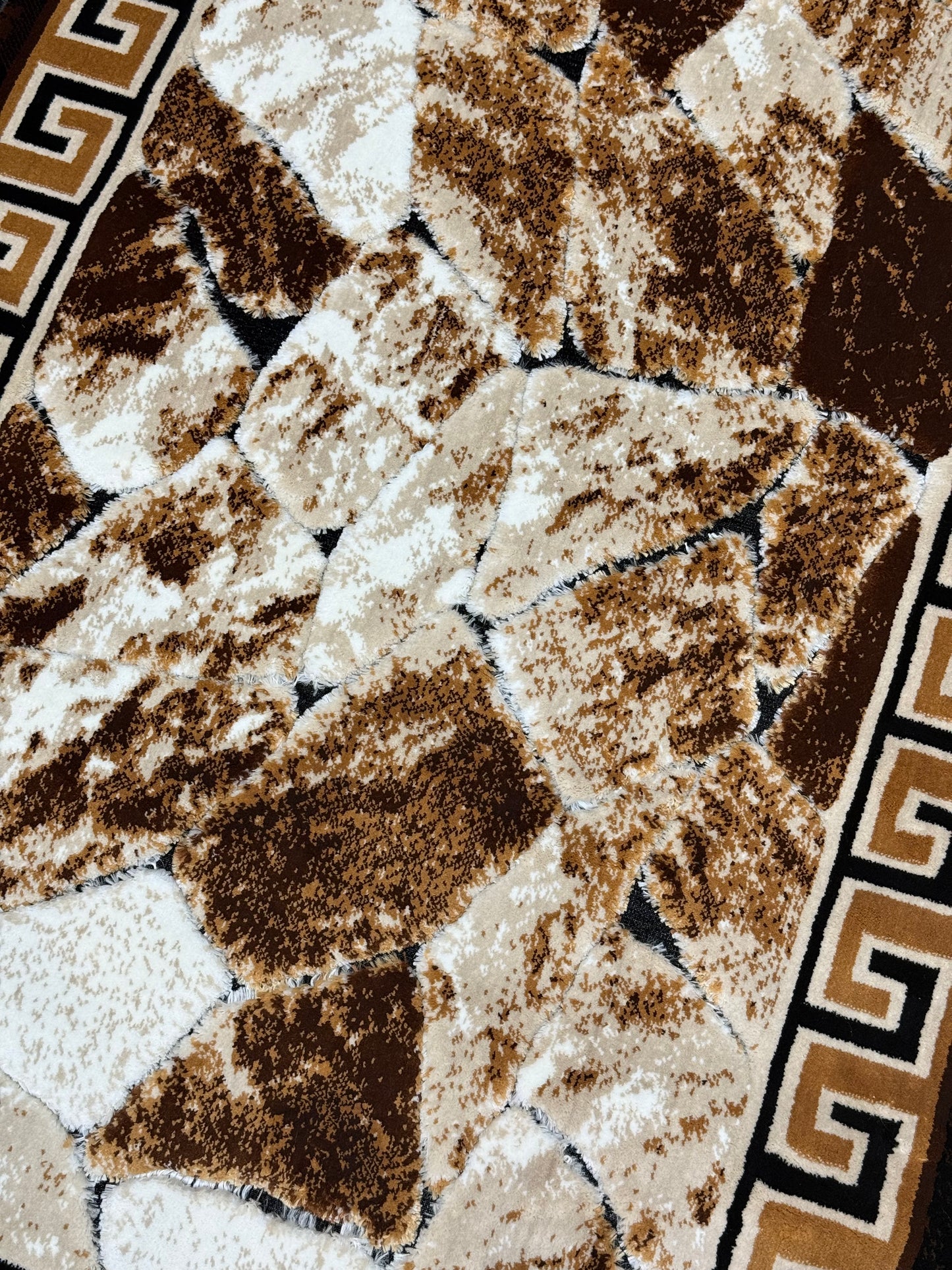 The Aegean Stone Rug - Brown/Black, Blue & Grey Size Multiple Options