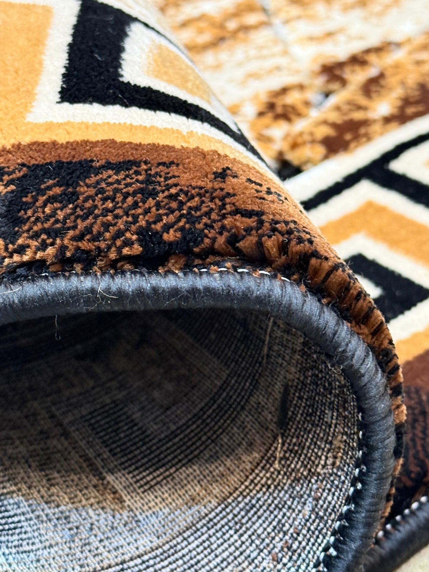 The Aegean Stone Rug - Brown/Black, Blue & Grey Size Multiple Options