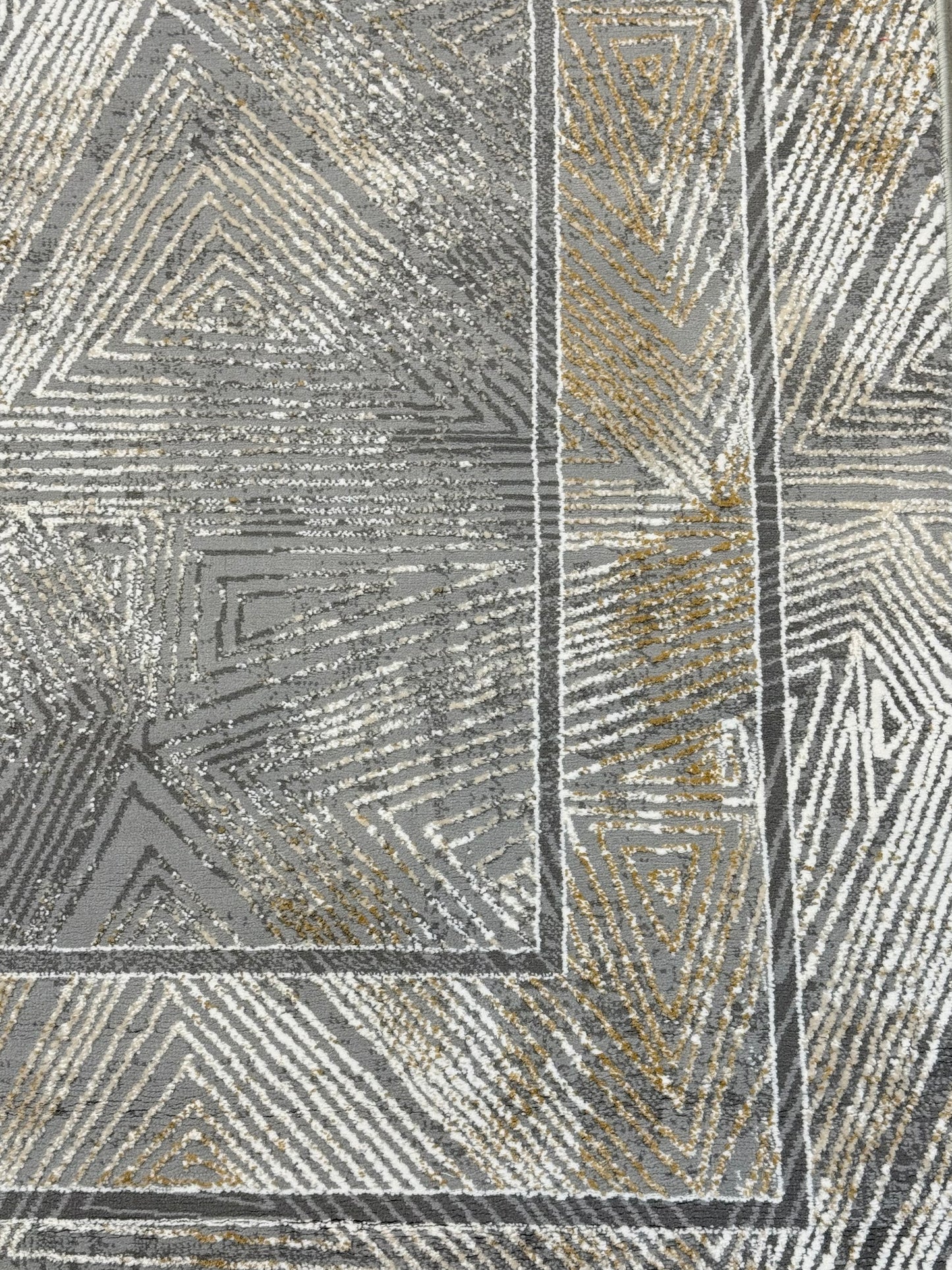 Desert Sands Rug - Marbled Beige with Dark Linear Accents - Size 150x225 cm (4.10x7.3)ft