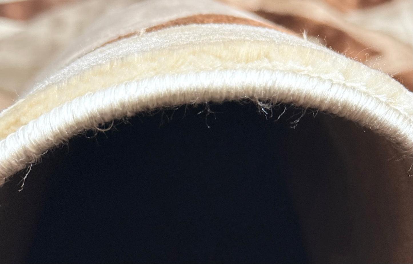 Geometric Chenille Rug - Beige, 200x290cm (6.7x9.6)ft