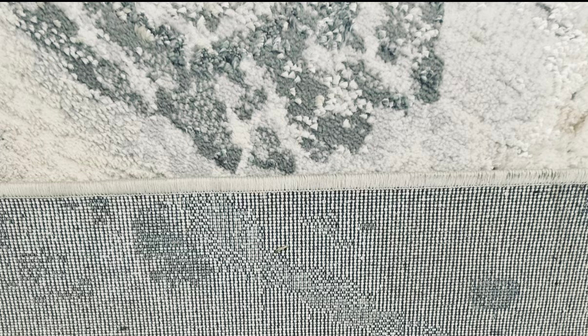 Premium Marble Swirl Abstract Area Rug – Grey, Ivory, Sage & Charcoal Tones | Size 239×300 cm (7.10 × 9.10 ft)