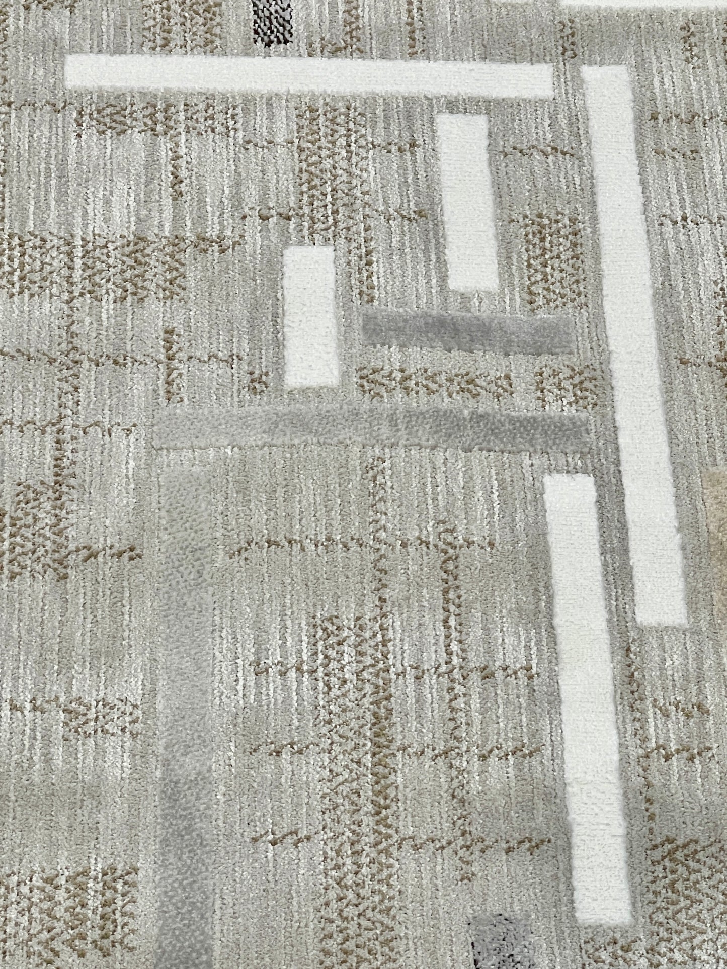 Elegant and Durable Modern Grey Rug - 156x230cm (5.1x7.7)feet
