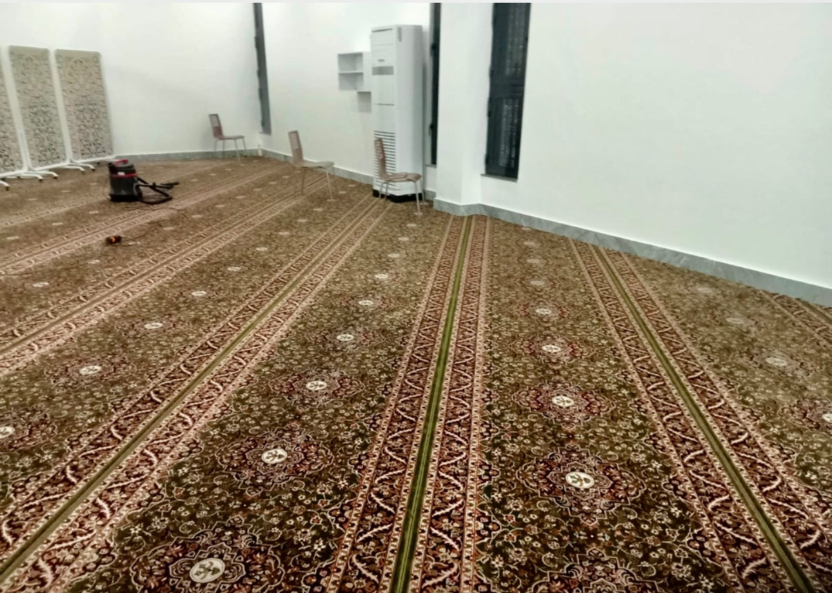 Elegance Green Wilton Prayer Suff Mosque Collection