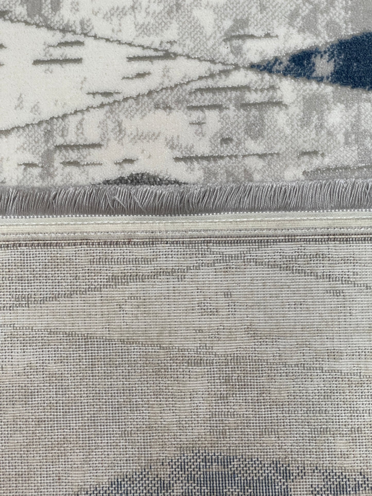 Contemporary Cream Modern Area Rug - 156x230cm (5.1x7.7)feet