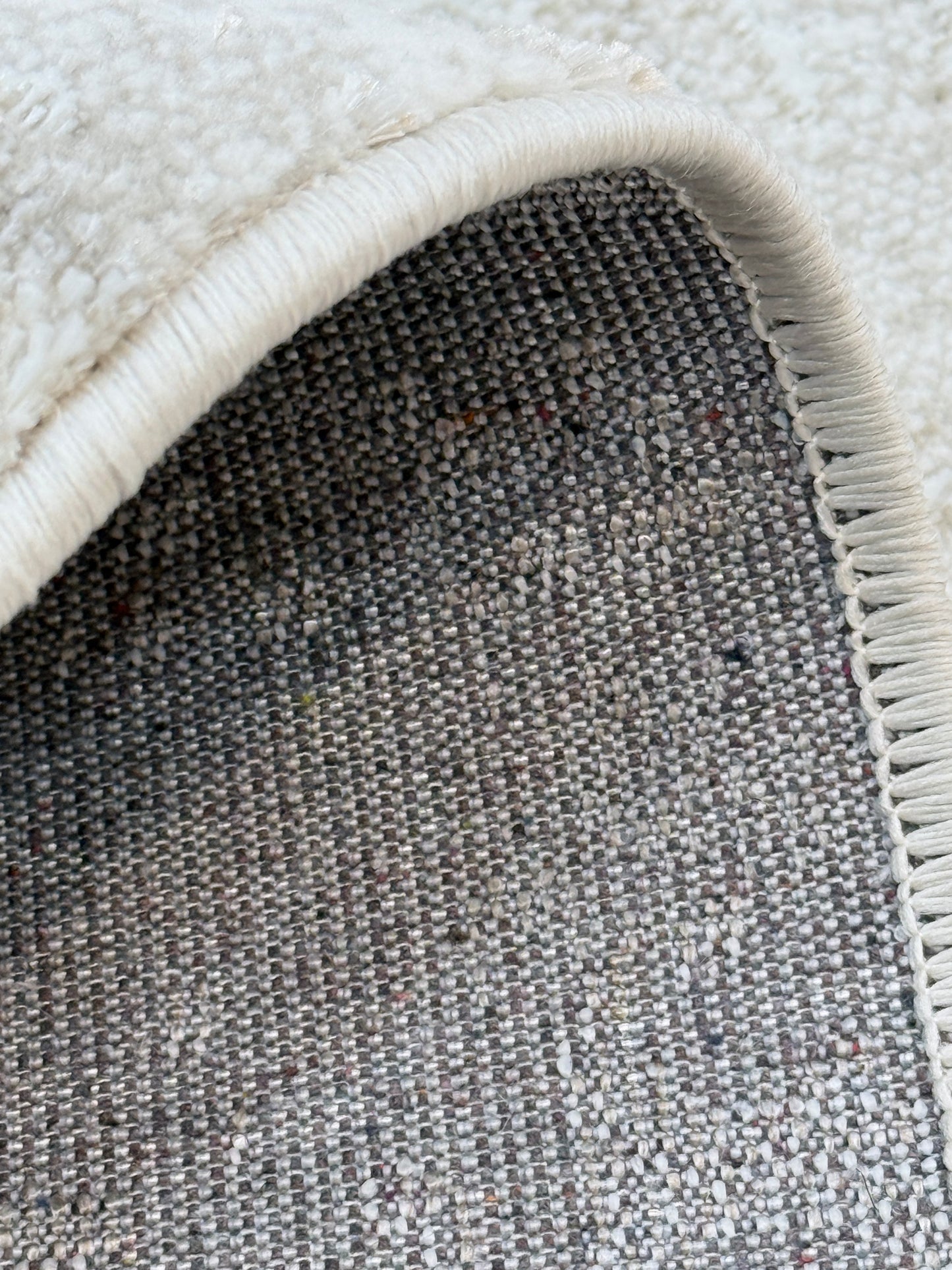 Ethereal Mist Abstract Rug | Slate Grey and Cream | Size 200x300 cm (6.7x9.10 ft).