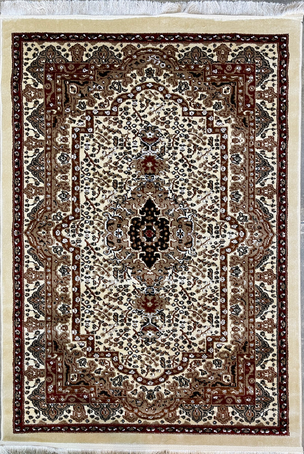 Beige Serenity Turkish Rug - 120x170cm (3.11x5.7)feet – Pak Carpets