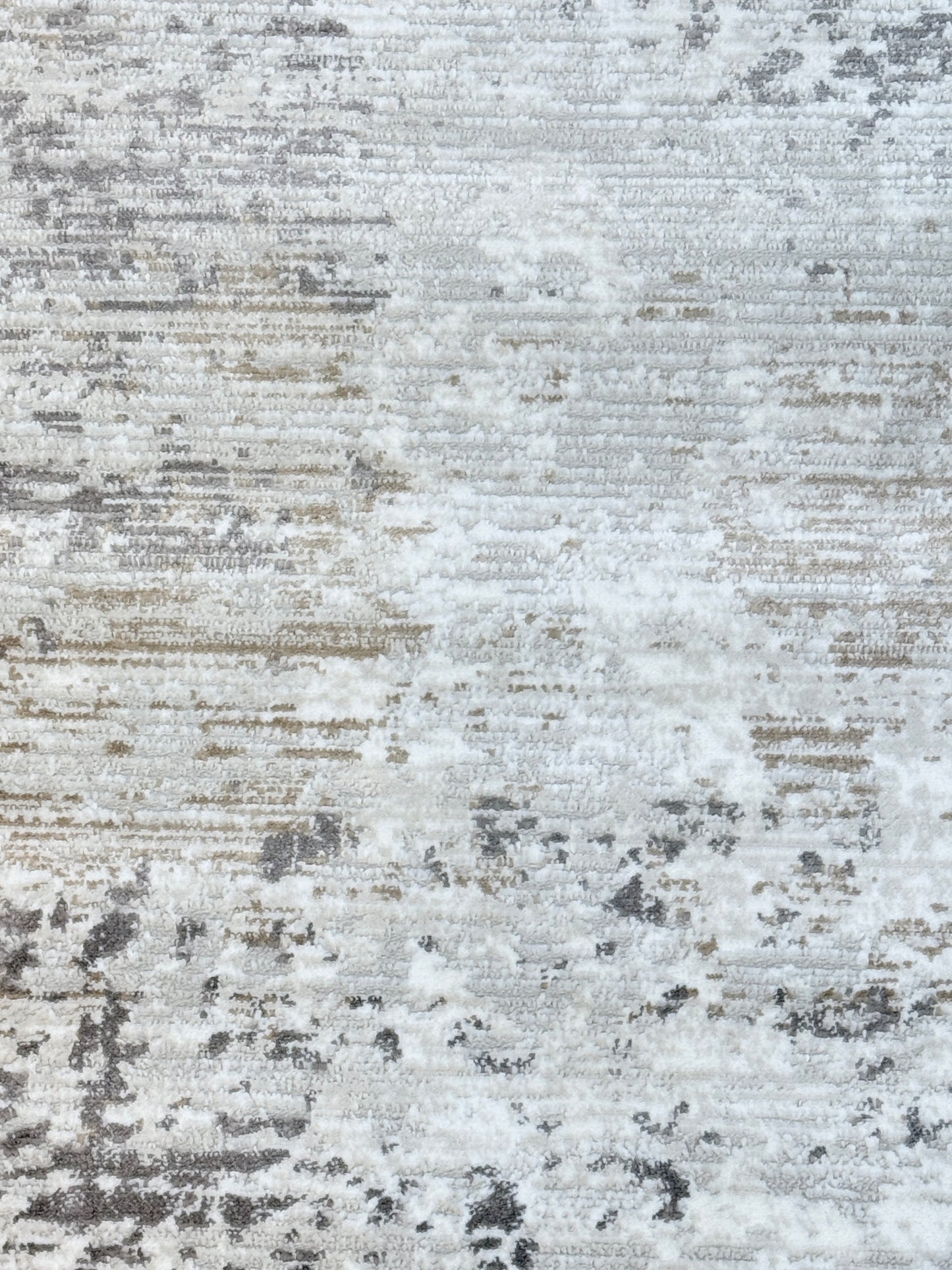 Nordic Abstract Distressed Area Rug | Grey, Gold | In Two Sizes Available