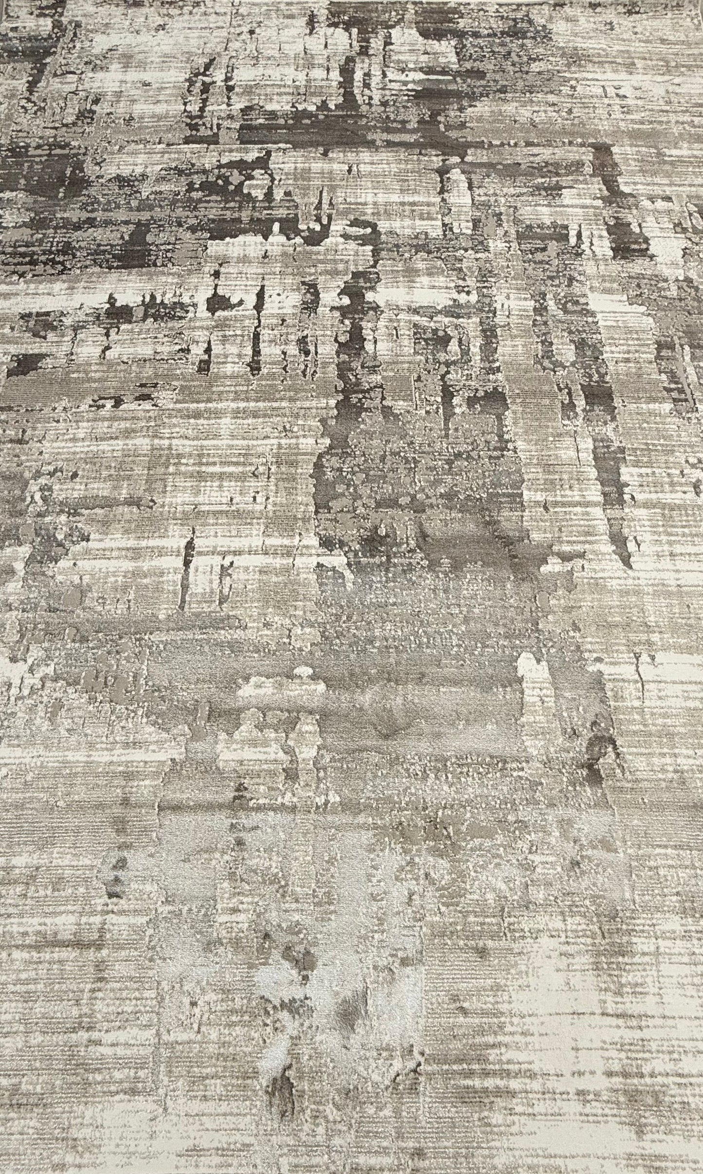 Modern Abstract Textured Rug – Beige, Cream & Light Brown | 250×350 cm (8.2×11.5 ft)