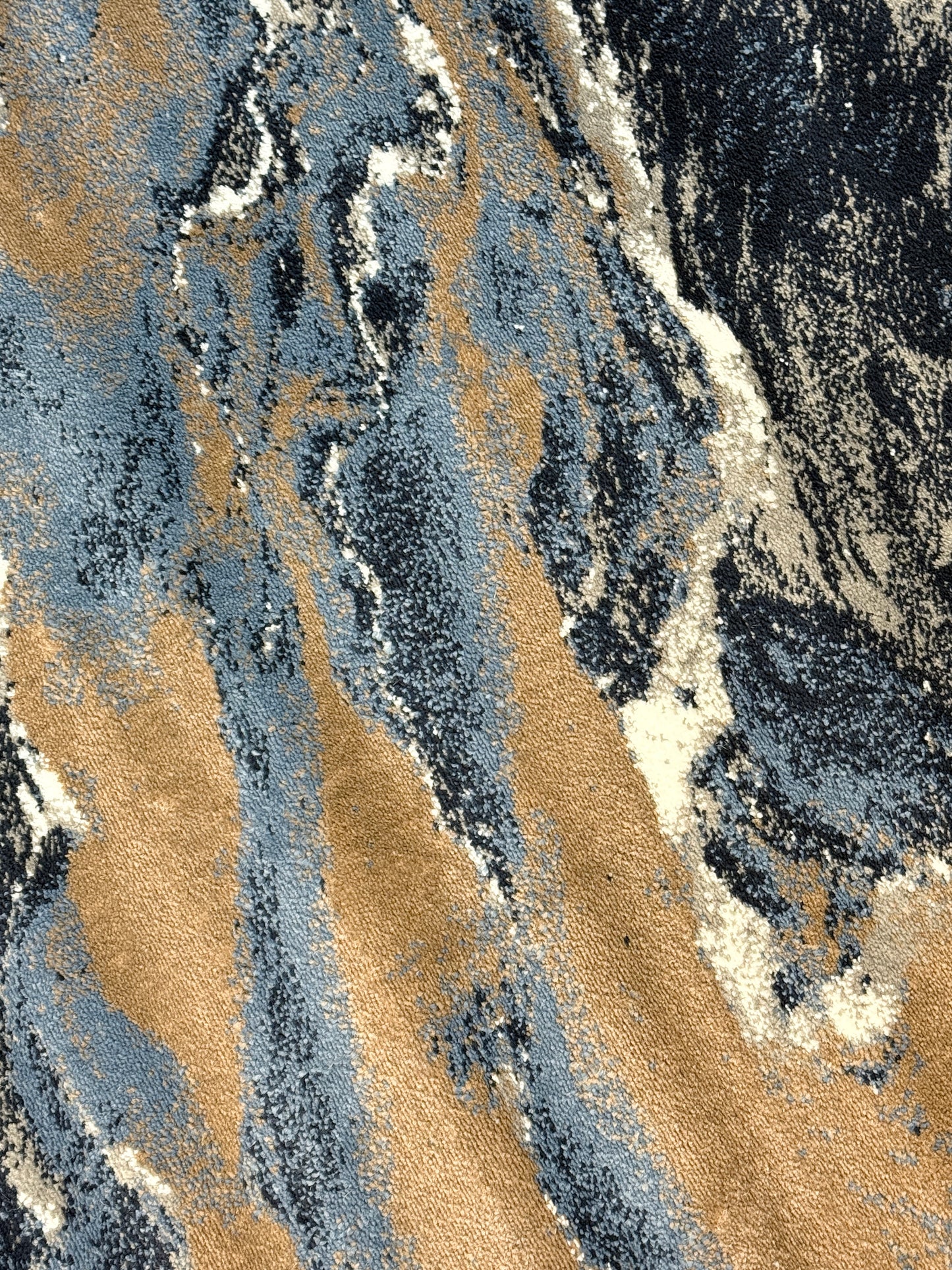 Stormy Vista Contemporary Rug | dark navy, misty grey, & warm beige | Size 3.3x5.0 ft