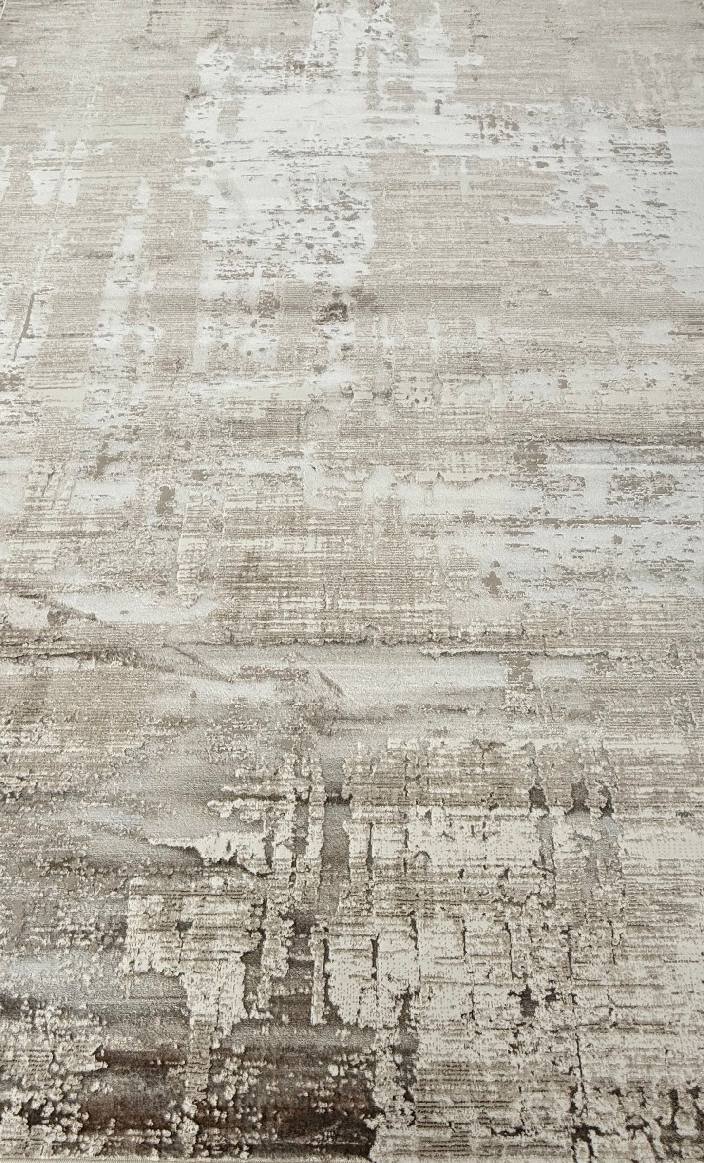 Modern Abstract Textured Rug – Beige, Cream & Light Brown | 250×350 cm (8.2×11.5 ft)