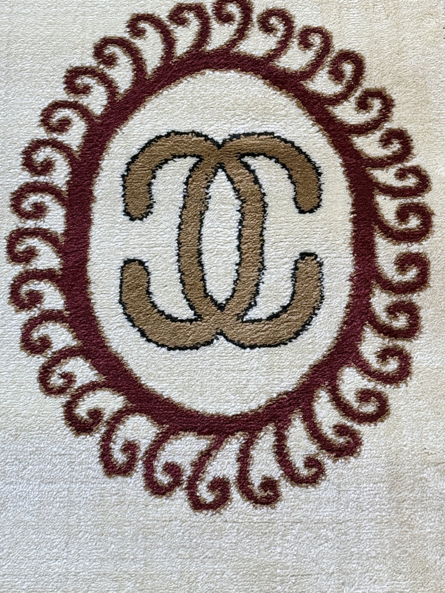 Classic Medallion Runner Rug Beige Brown Black 2.7 x 13.2 feet