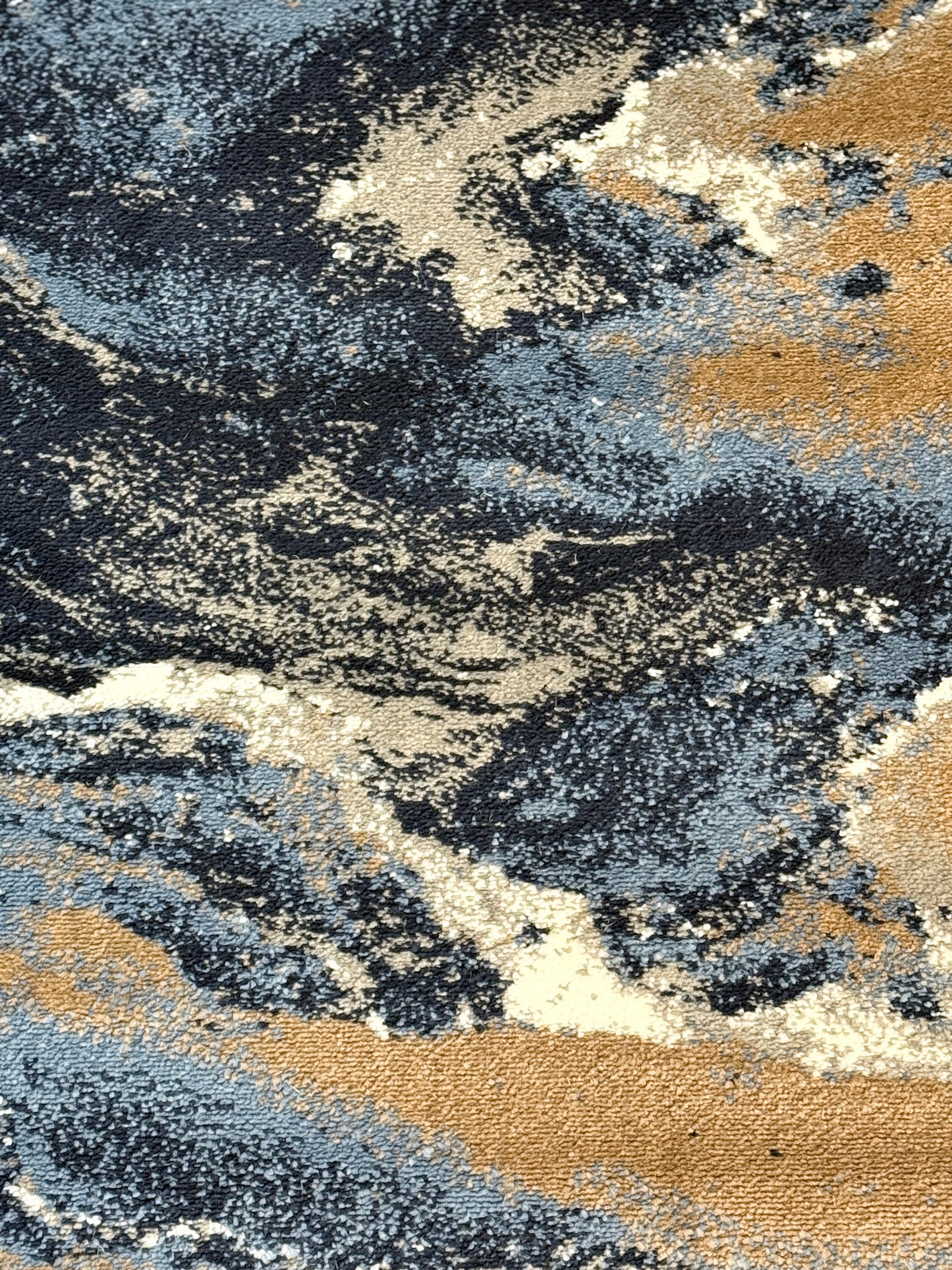 Stormy Vista Contemporary Rug | dark navy, misty grey, & warm beige | Size 3.3x5.0 ft