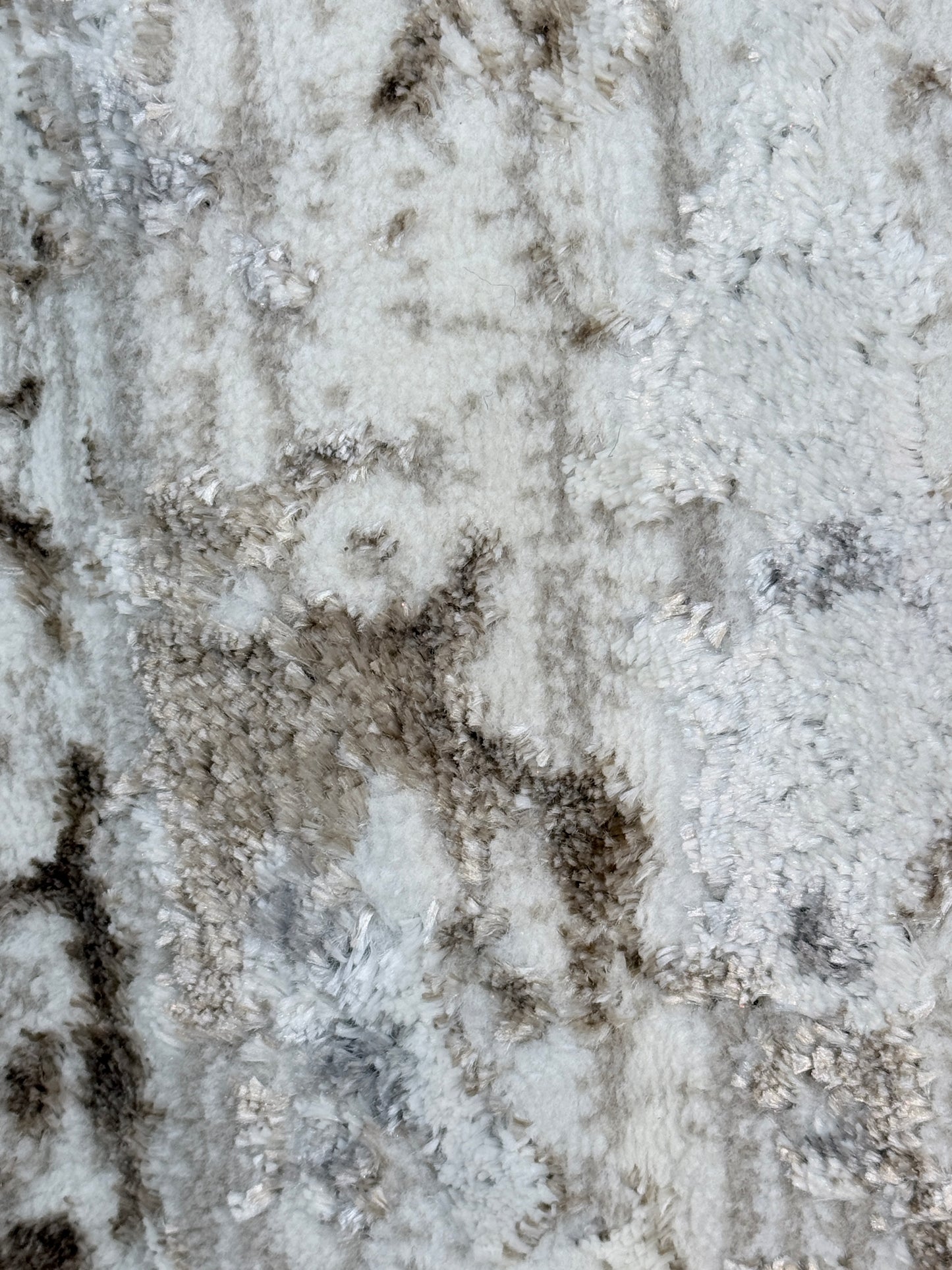 Urban Distressed Abstract Area Rug | grey, charcoal & ivory | Size 150x220 cm (4.11x7.3 ft)