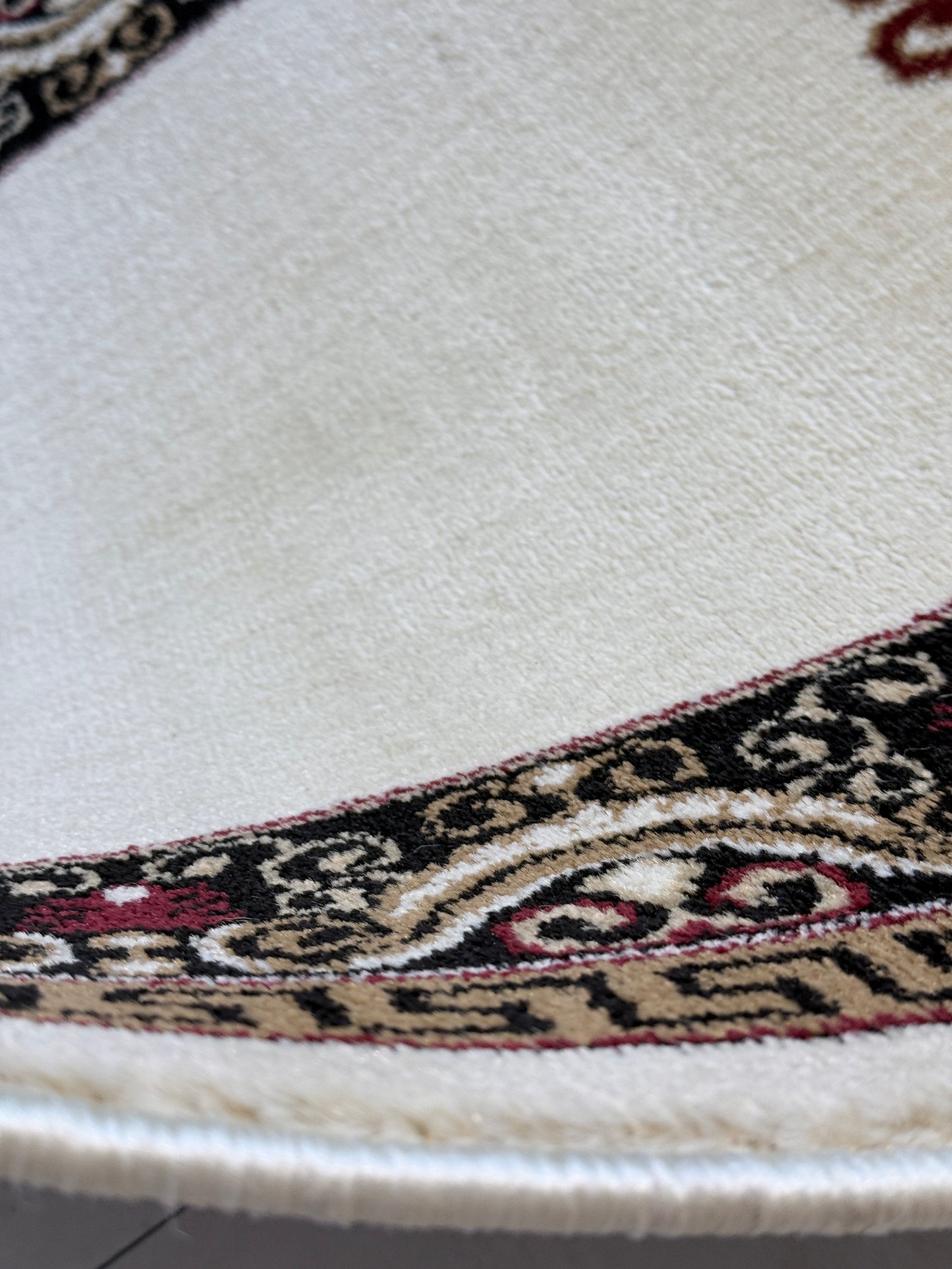 Classic Medallion Runner Rug Beige Brown Black 2.7 x 13.2 feet