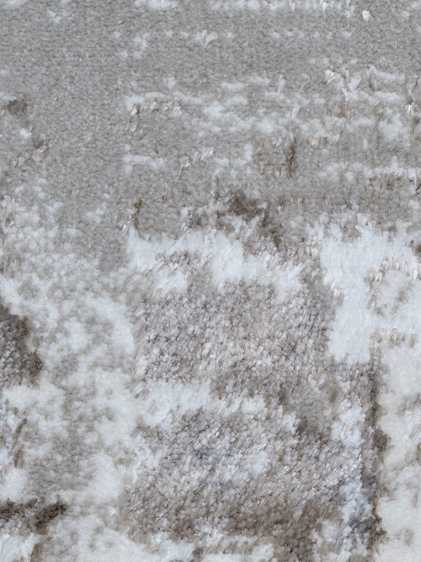 Modern Abstract Distressed Rug | Grey, Silver & Charcoal | Size 200x300 cm (6.6x9.10 ft)