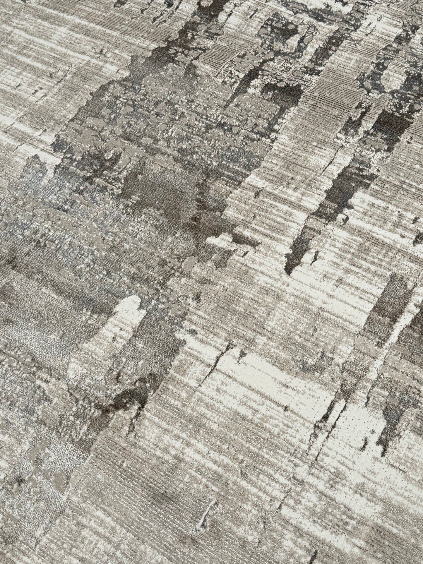 Modern Abstract Textured Rug – Beige, Cream & Light Brown | 250×350 cm (8.2×11.5 ft)