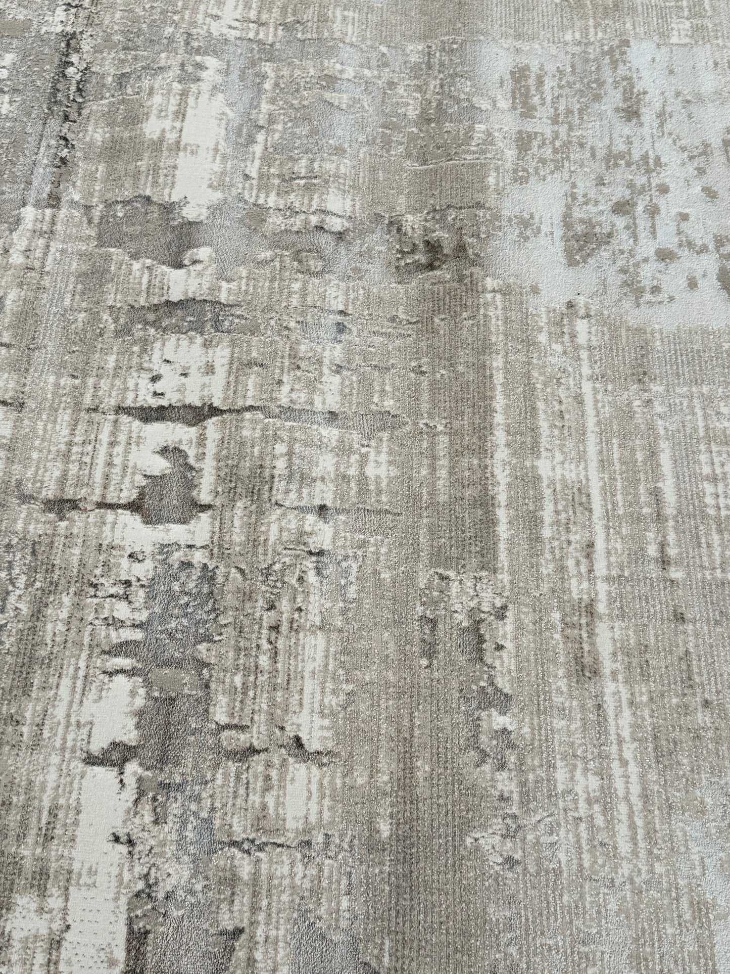 Modern Abstract Textured Rug – Beige, Cream & Light Brown | 250×350 cm (8.2×11.5 ft)