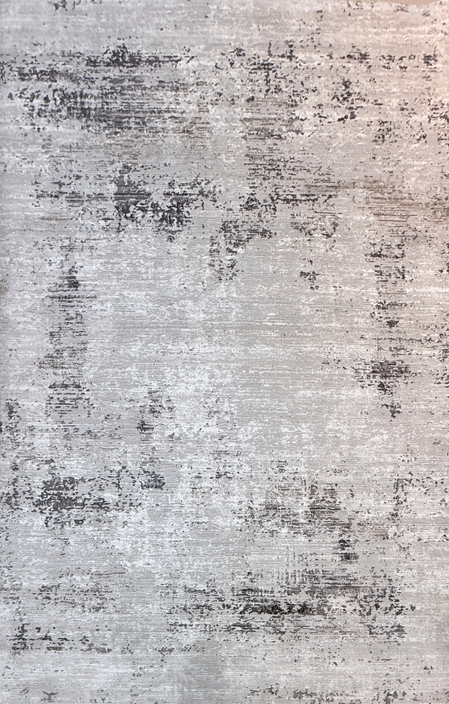 Nordic Abstract Distressed Area Rug | Grey, Gold | In Two Sizes Available