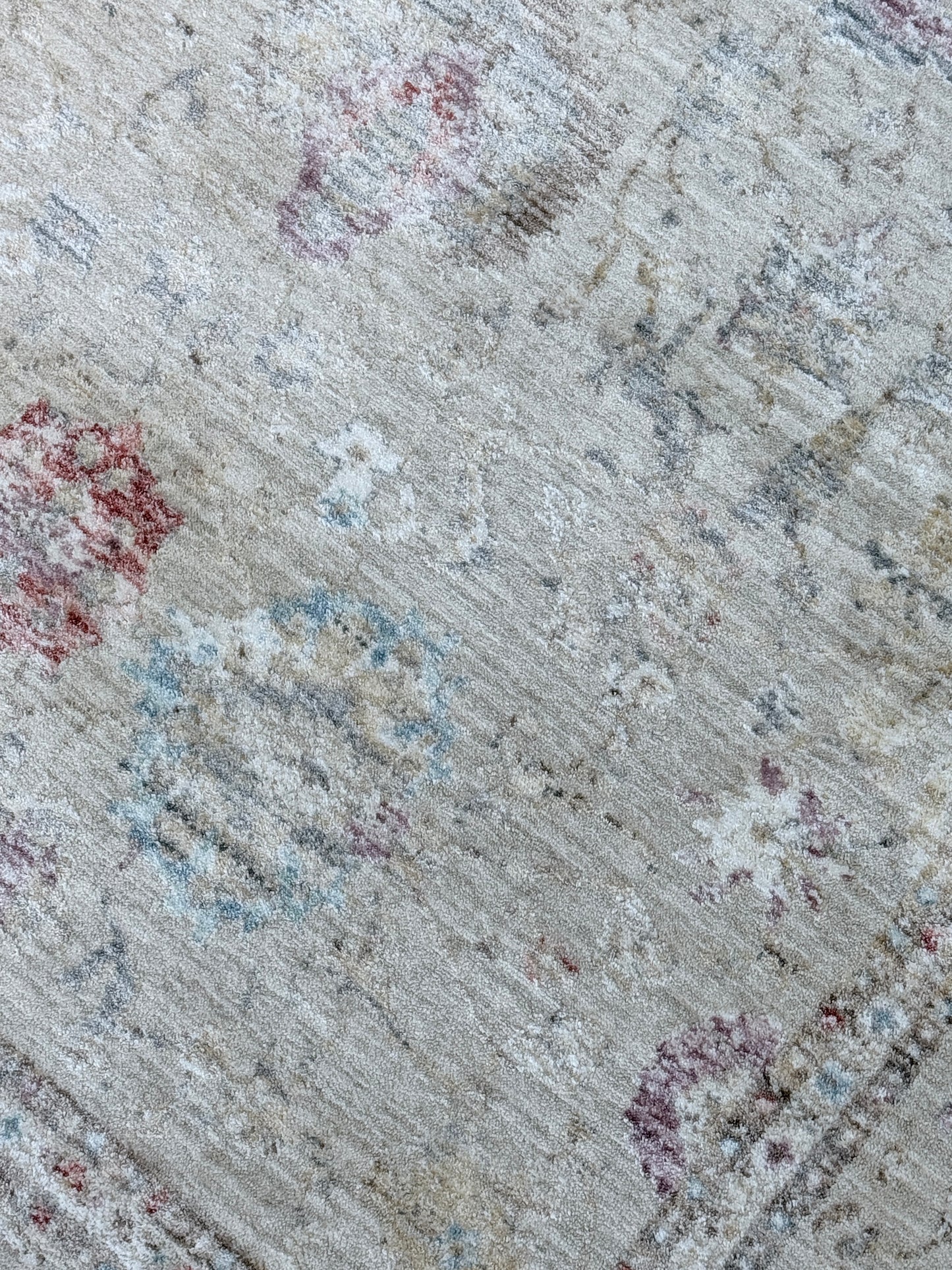 Vintage Medallion Distressed Area Rug | cream, beige | Size 150x230 cm (4.11x7.6 ft)