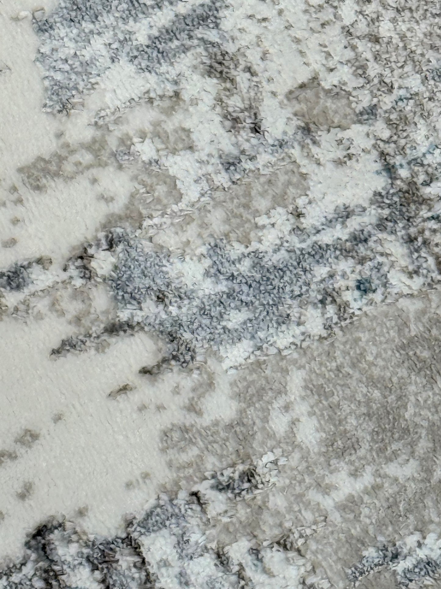 Arctic Calm Designer Area Rug – Ivory, Beige & Blue Tones | Size 150×220 cm (4.11x7.3 ft)