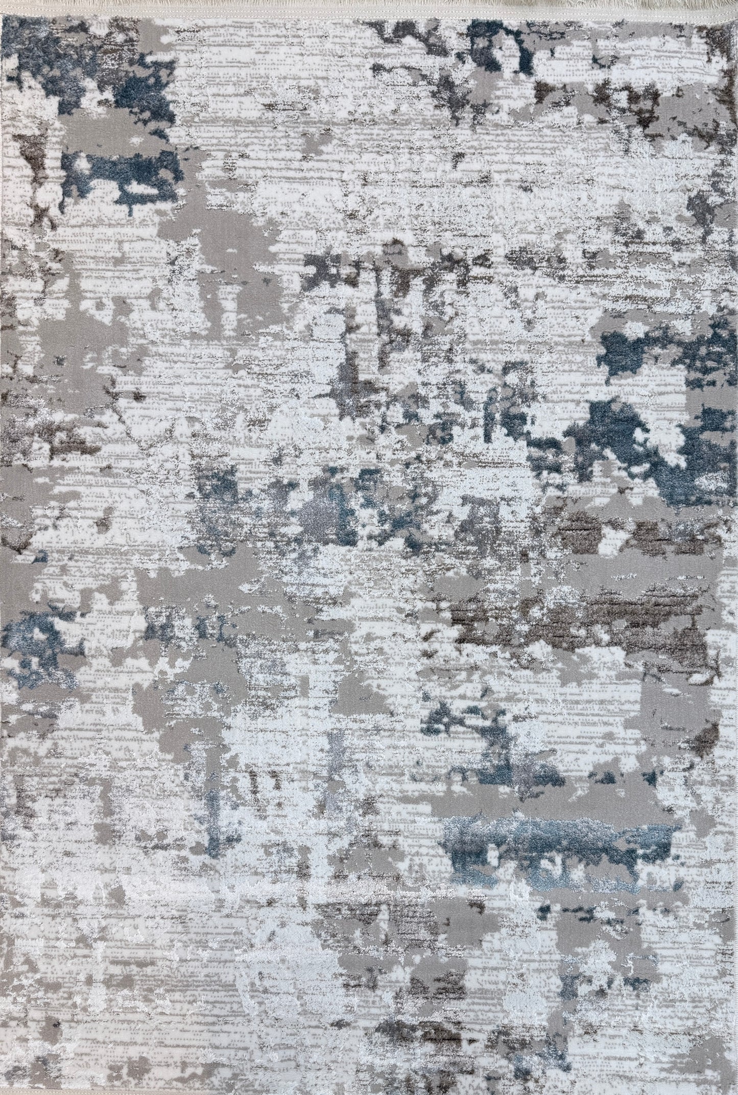Abstract Cloud Mist Rug | Grey, Blue, and White | In Two Sizes Available