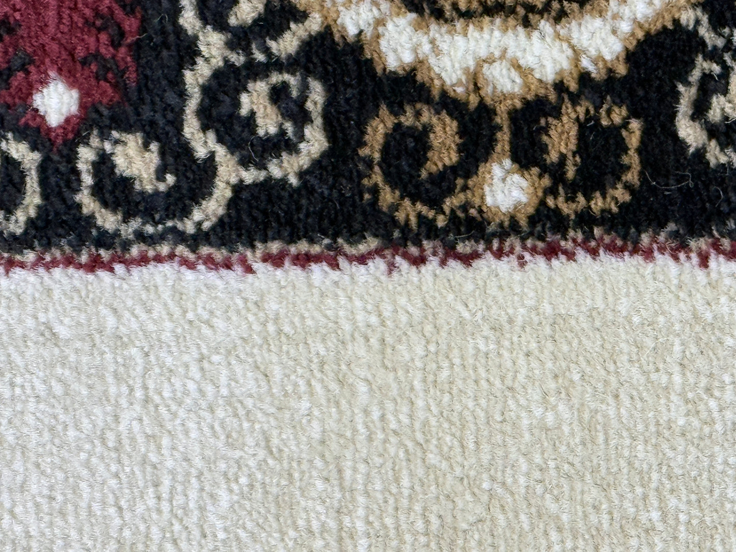 Classic Medallion Runner Rug Beige Brown Black 2.7 x 13.2 feet