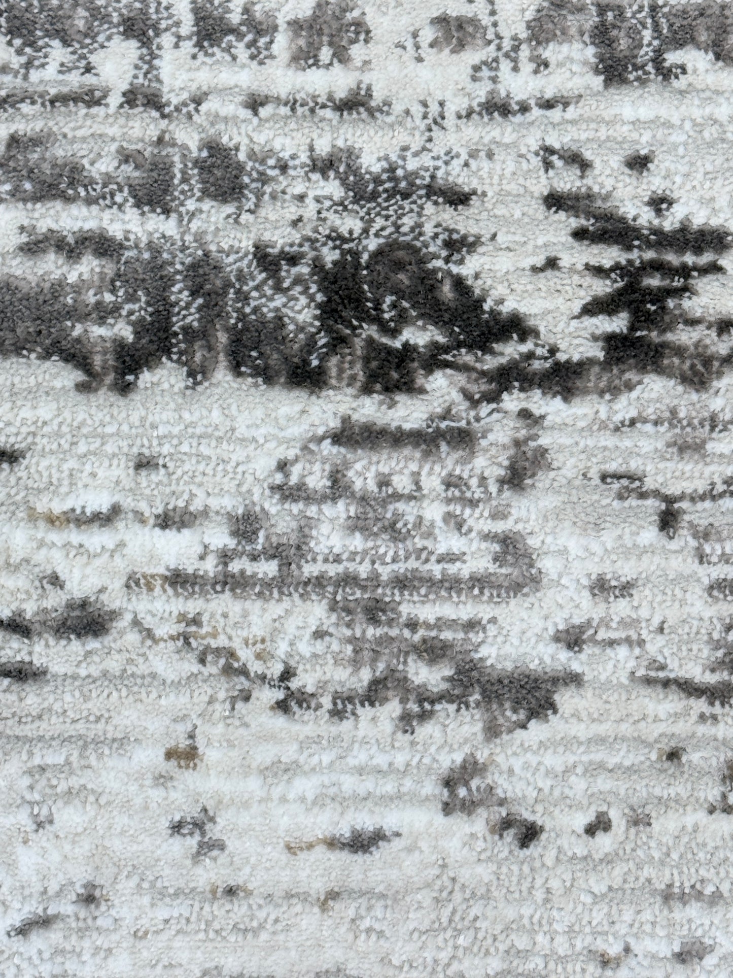 Nordic Abstract Distressed Area Rug | Grey, Gold | In Two Sizes Available