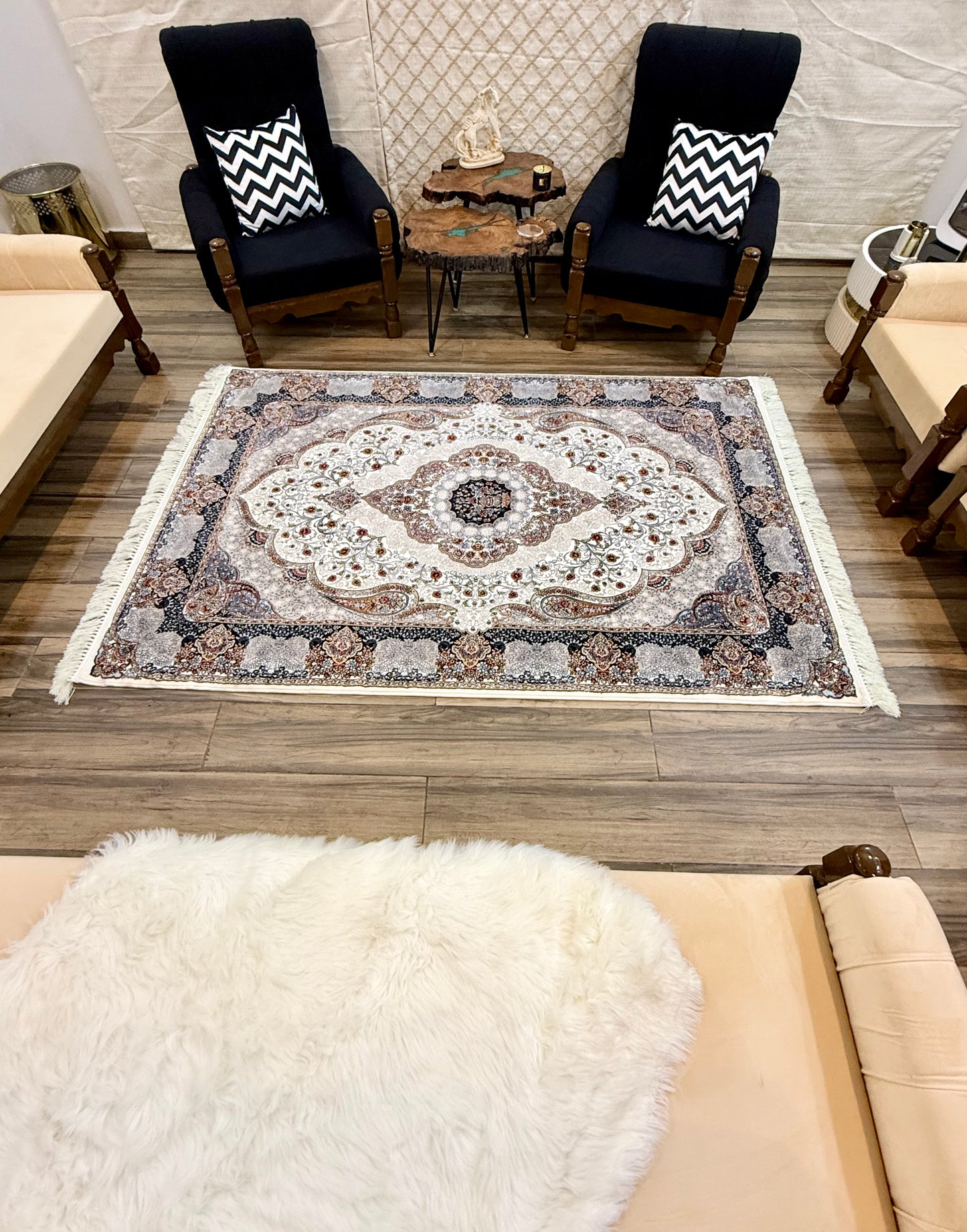 Classic Luster Traditional Persian Weave Rug - Size 150x220cm (4.11x7.3)ft