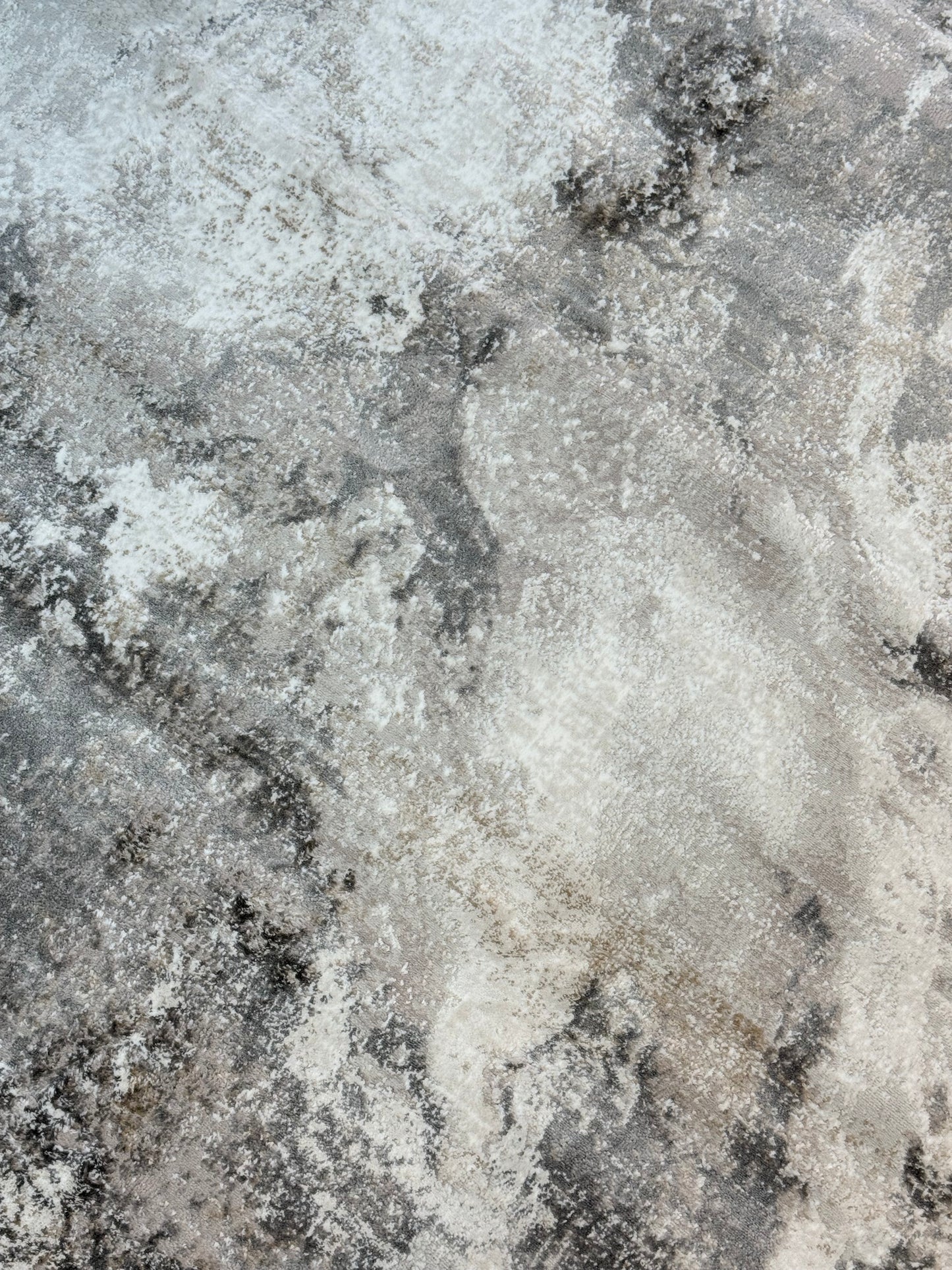 Lunar Metallic Marble Rug |Shades of Grey, White, Black and Gold | Size 150x220cm (4.11x7.2)ft