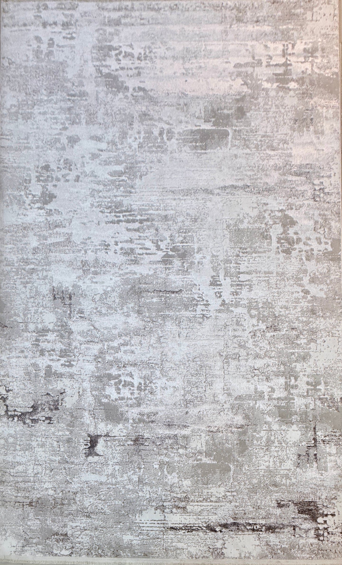 Ethereal Mist Abstract Rug | Slate Grey and Cream | Size 200x300 cm (6.7x9.10 ft).