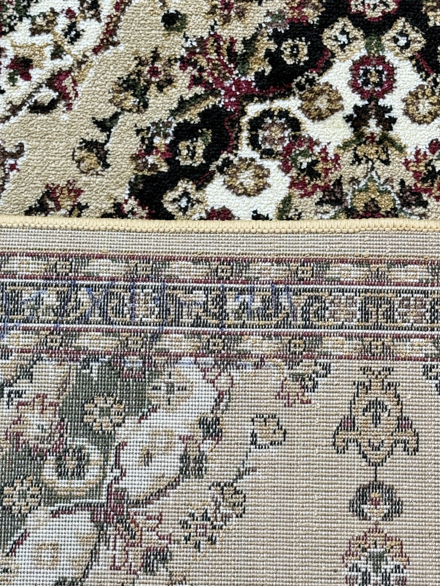 Traditional Persian Style Hallway Runner | Beige Brown & Black | Size 2.7x13 ft