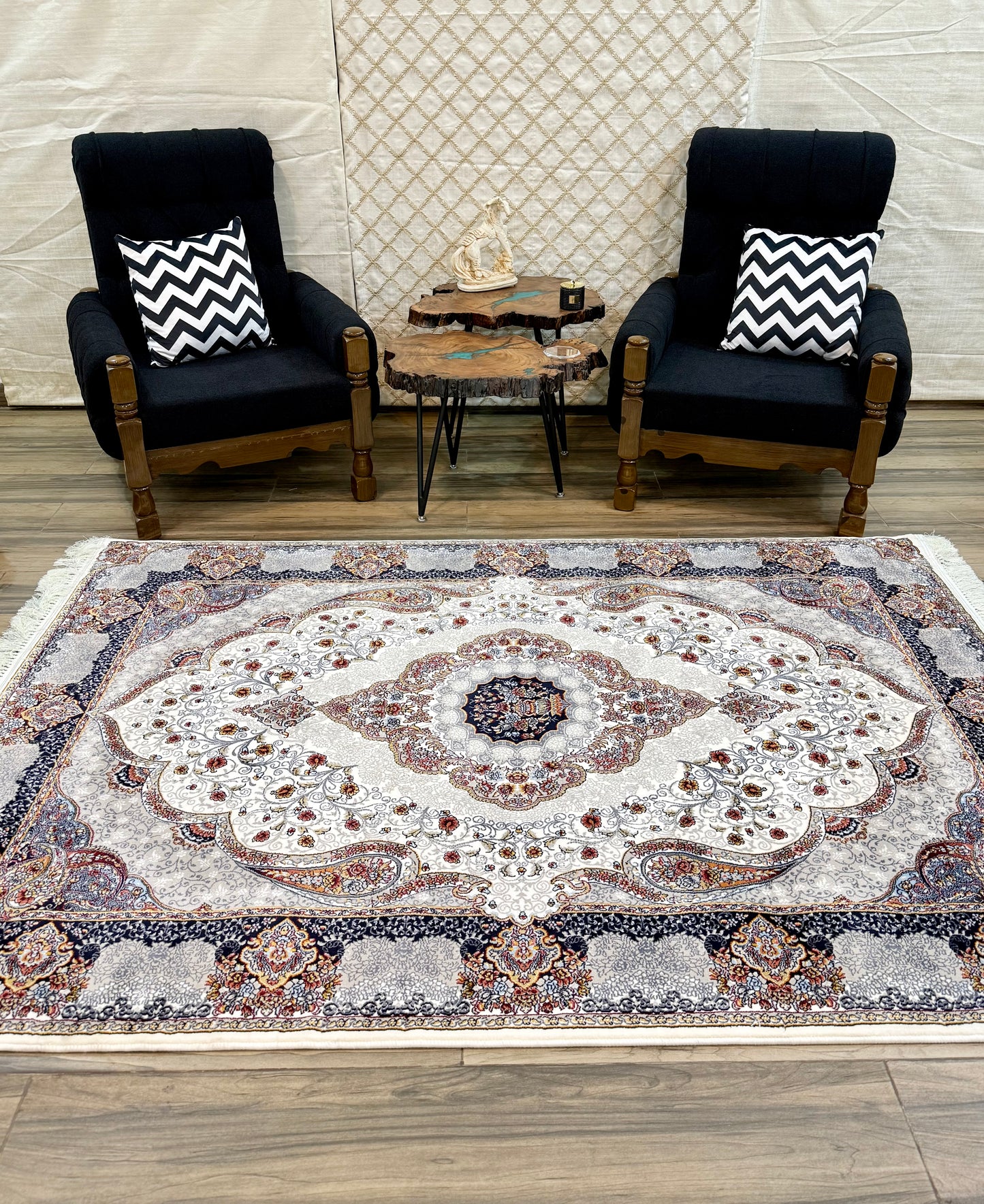 Classic Luster Traditional Persian Weave Rug - Size 150x220cm (4.11x7.3)ft