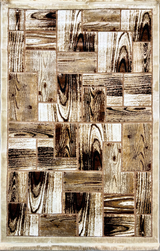 Natural Plank Design Rug 150x220cm (4.11x7.3)ft