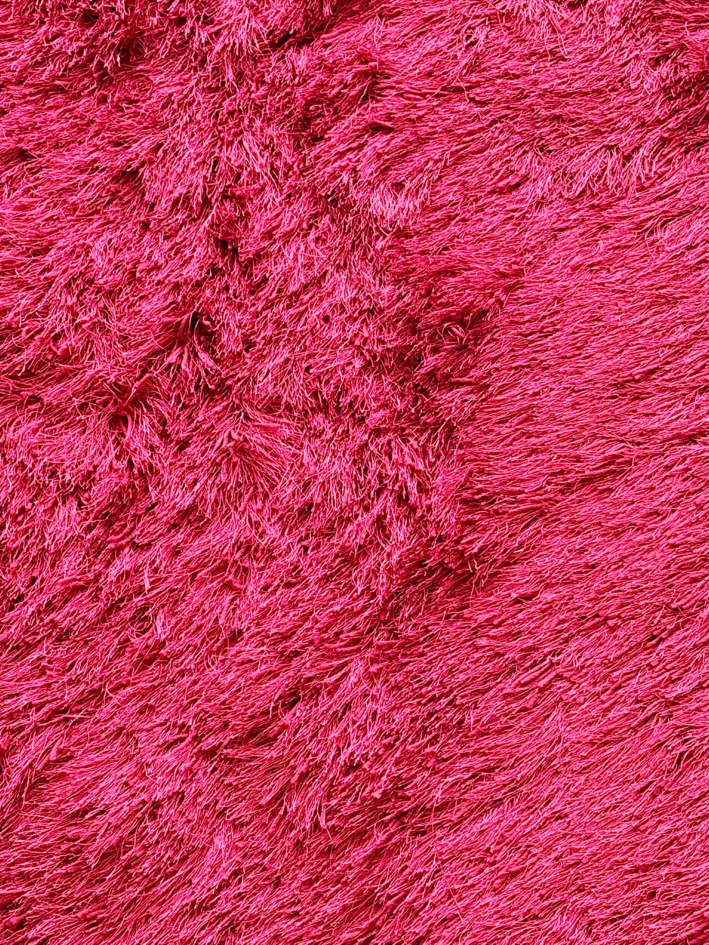 Plush Shaggy Area Rug – Hot Mehroon – 150x220 cm (4.9 x 7.2)ft