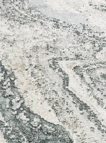 Premium Marble Swirl Abstract Area Rug – Grey, Ivory, Sage & Charcoal Tones | Size 239×300 cm (7.10 × 9.10 ft)