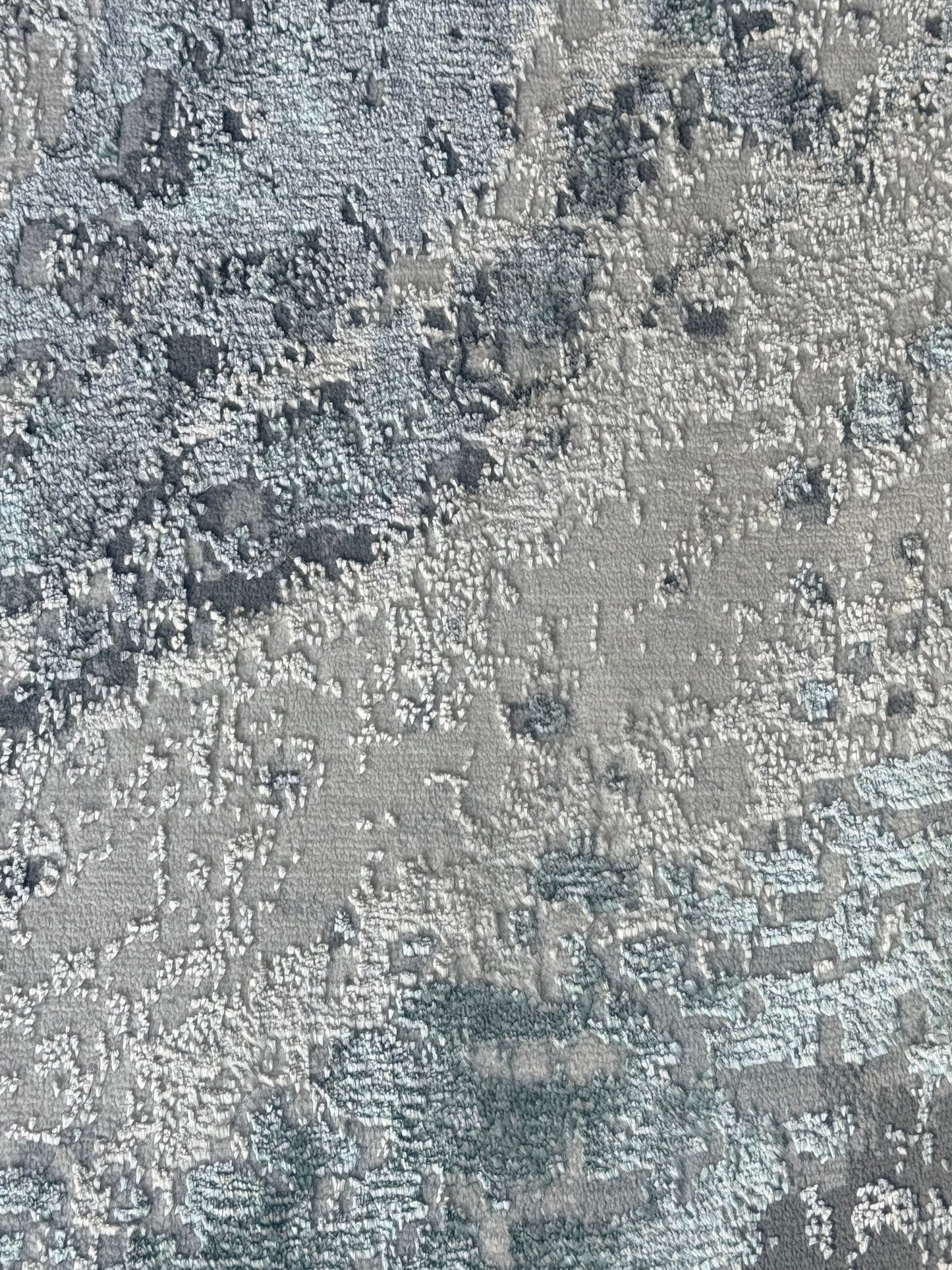 Premium Marble Swirl Abstract Area Rug – Grey, Ivory, Sage & Charcoal Tones | Size 239×300 cm (7.10 × 9.10 ft)