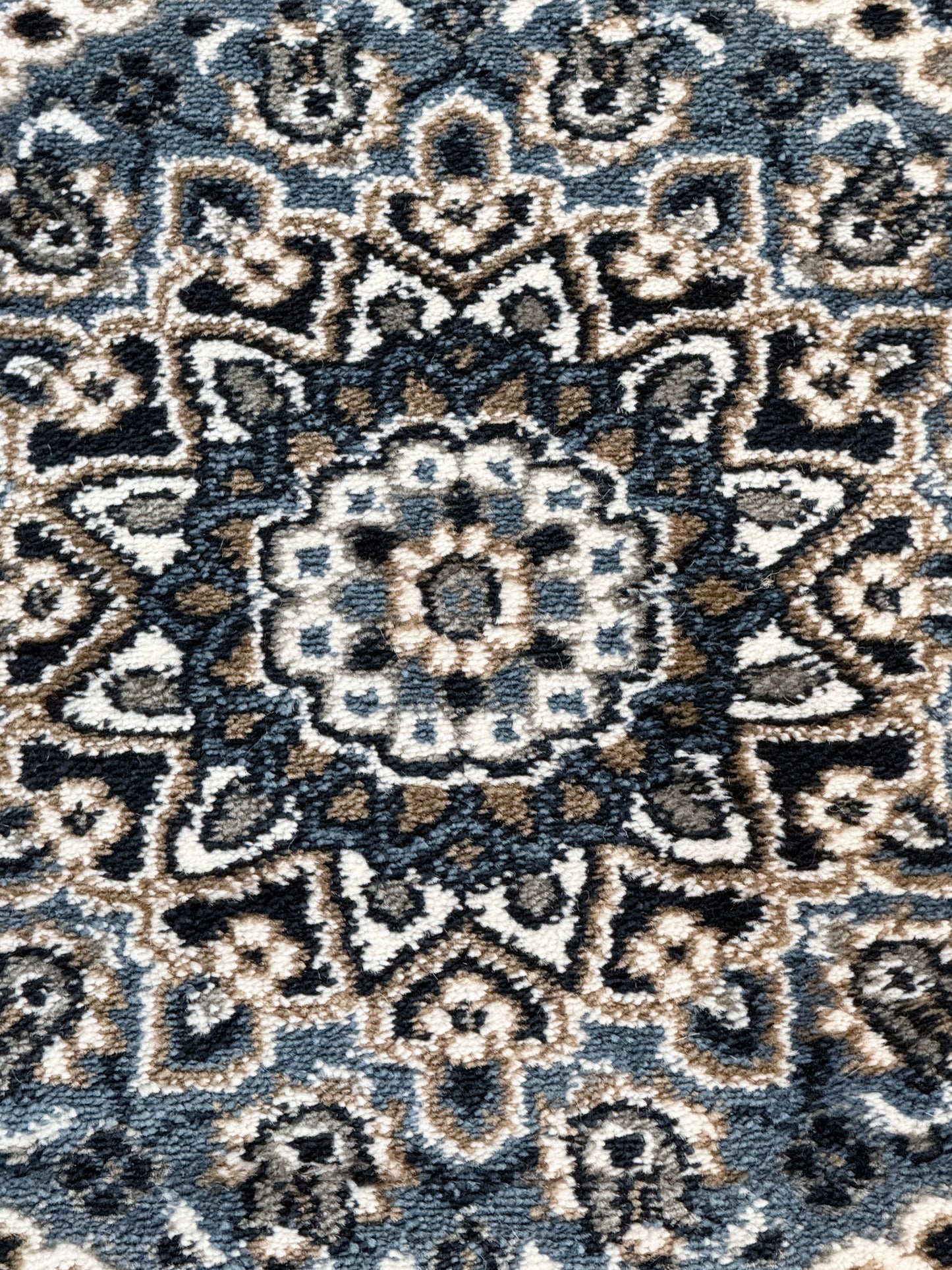 Traditional Persian Style Area Rug | Dark Blue Grey and Beige Colours | Size 5x7.3 ft
