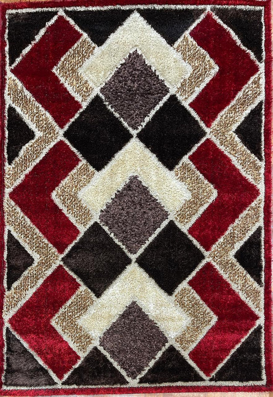 Crimson Plush Rug - 150x220cm (4.11x7.3)feet